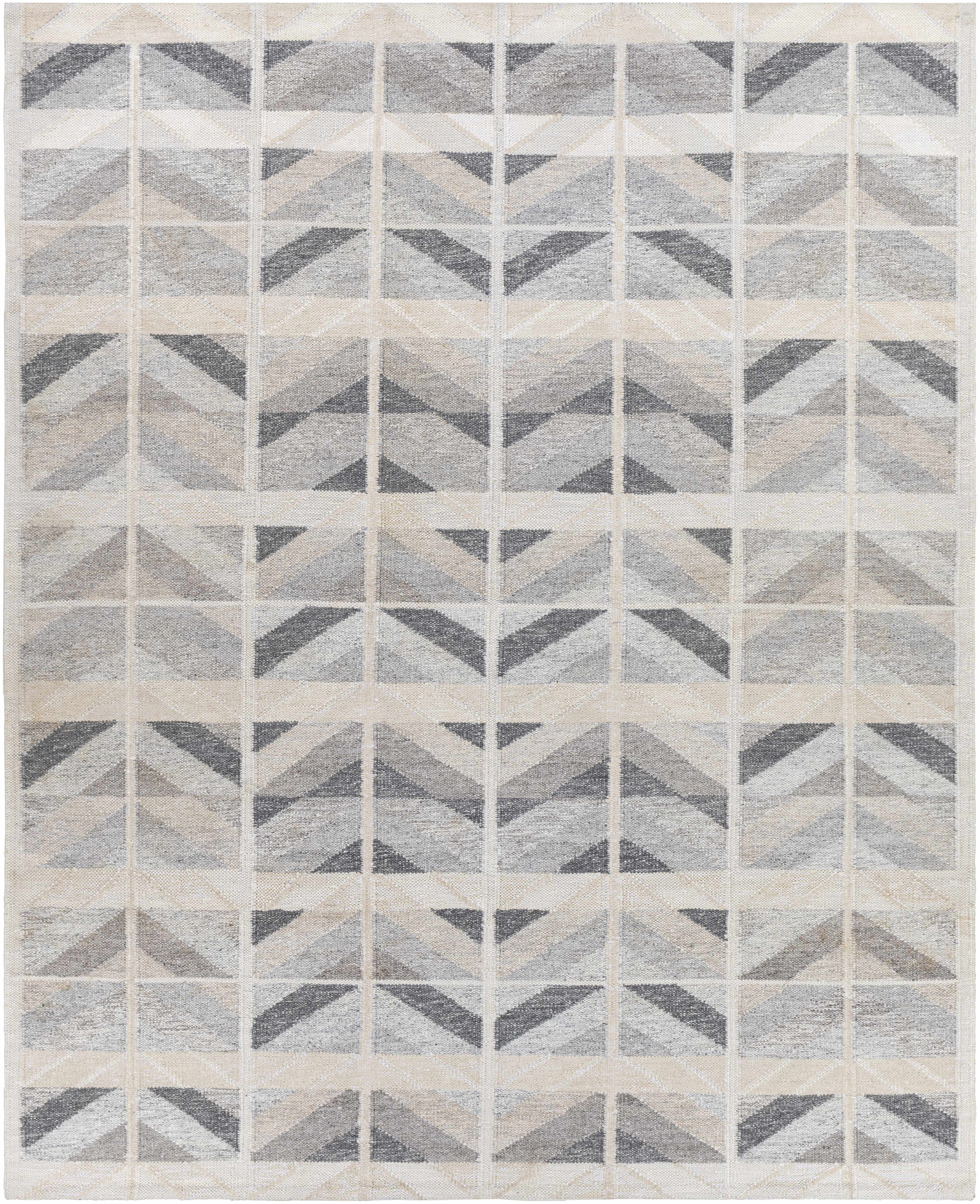Characteristic Beige Hand Knotted Viscose Area Rug