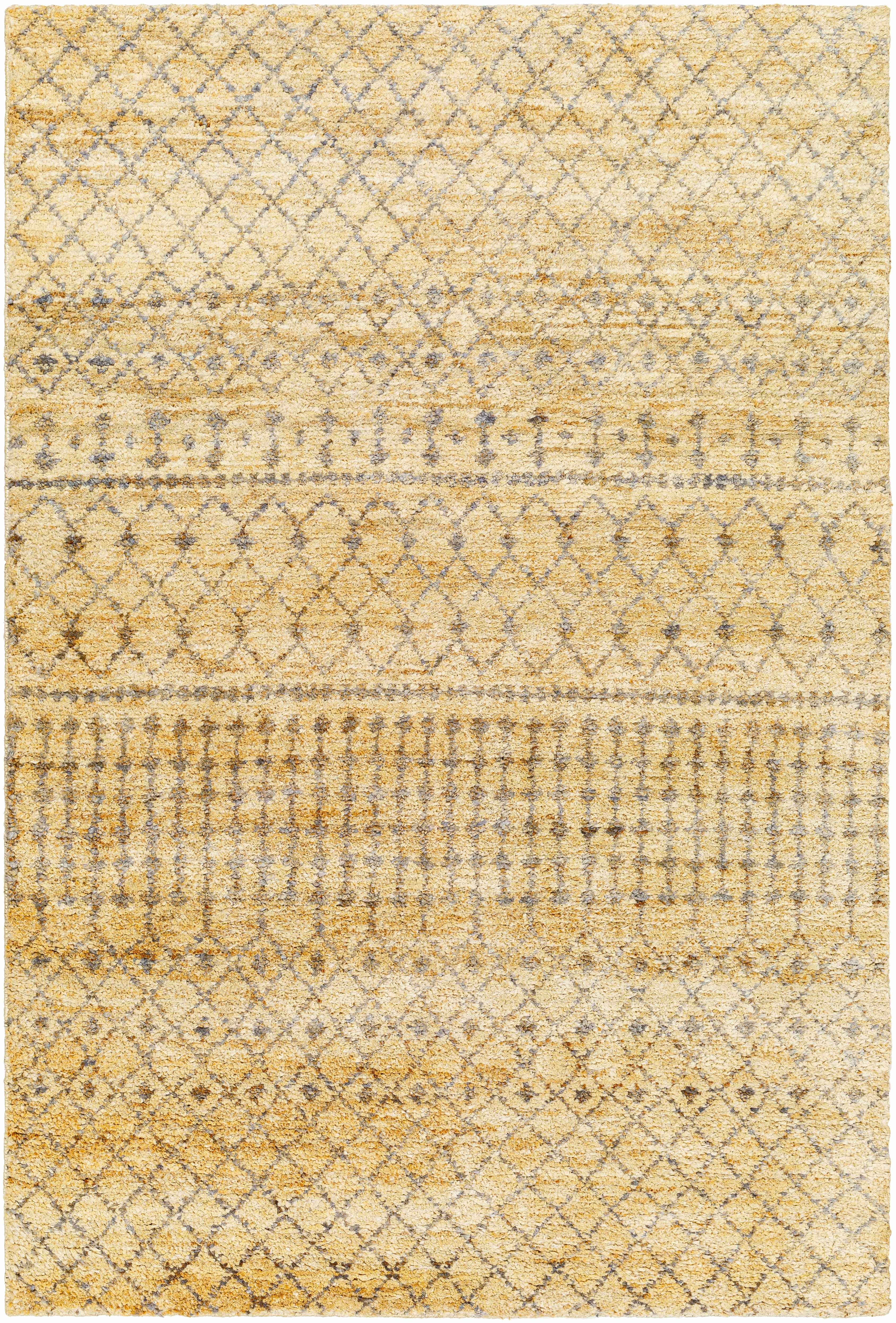 Inviting Butter Jute Hand Knotted Area Rug