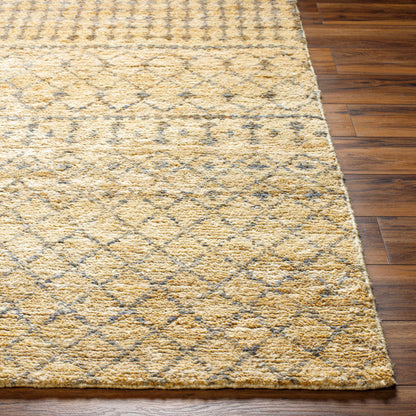 Inviting Butter Jute Hand Knotted Area Rug