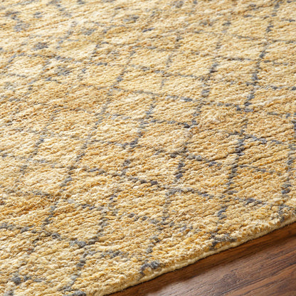 Inviting Butter Jute Hand Knotted Area Rug