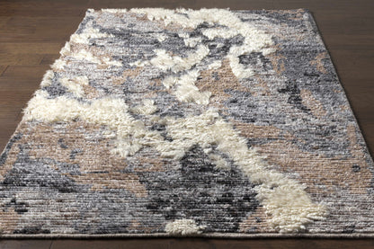 Fluffy Plush Cream Hand Knotted Wool Area Rug