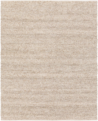 Rustic Chic Ivory Hand Woven Wool Area Rug
