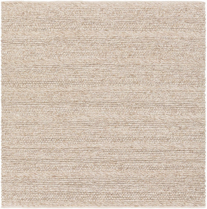 Rustic Chic Ivory Hand Woven Wool Area Rug