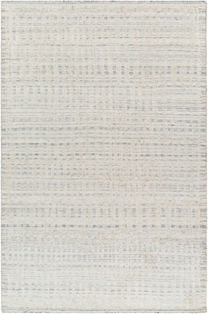 Beauteous Ivory Wool Hand Knotted  Area Rug