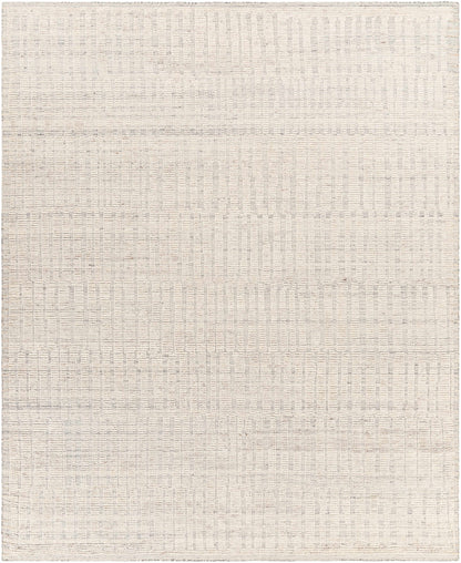 Beauteous Ivory Wool Hand Knotted  Area Rug