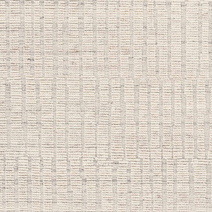 Beauteous Ivory Wool Hand Knotted  Area Rug