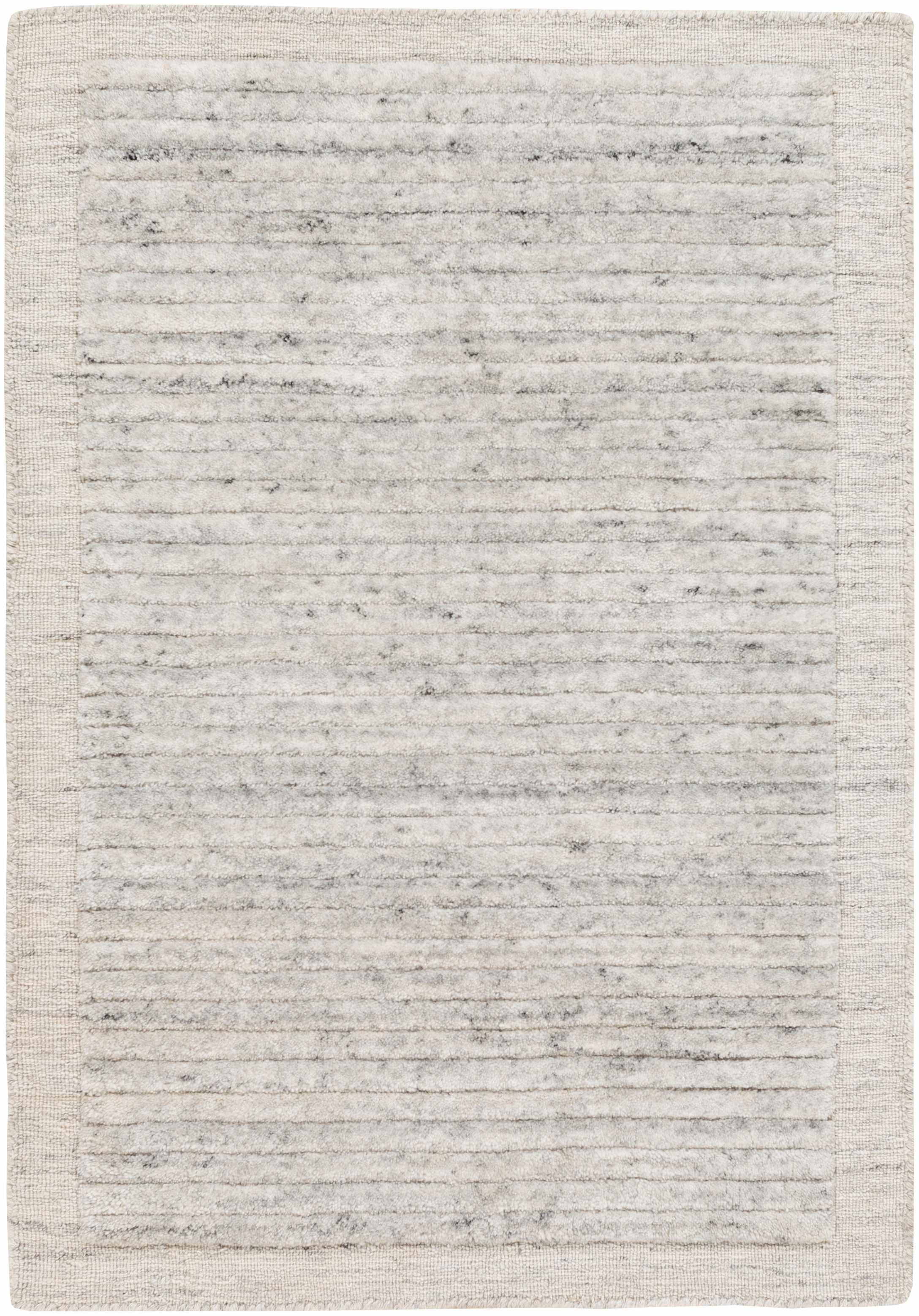 Special Gray Hand Loomed Recycled PET Yarn Area Rug