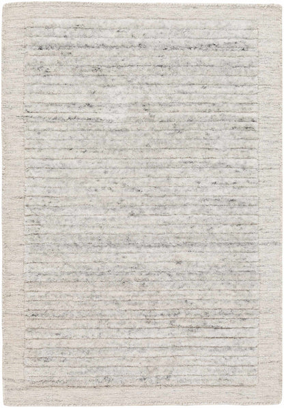 Special Gray Hand Loomed Recycled PET Yarn Area Rug