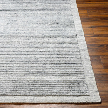 Special Gray Hand Loomed Recycled PET Yarn Area Rug